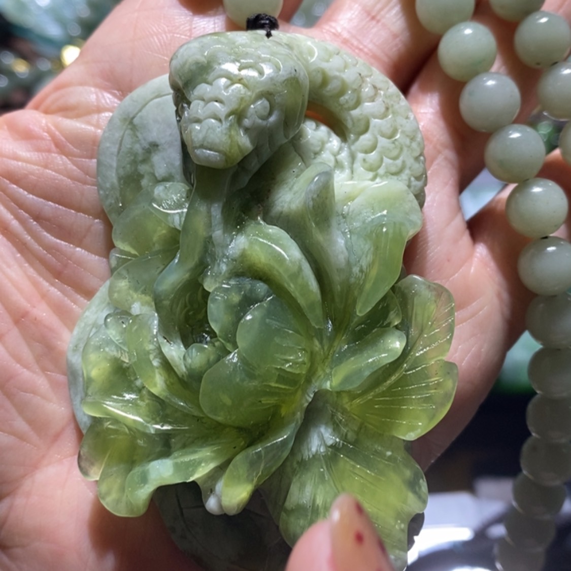 【闪购商品】岫玉毛衣链未镶嵌