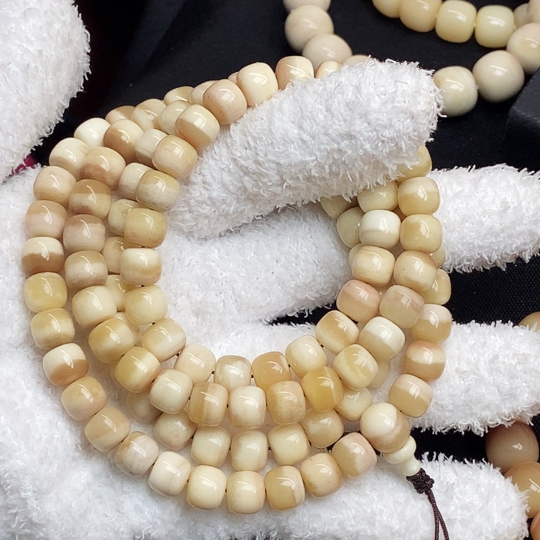 驼骨手串/手链手串09黄白