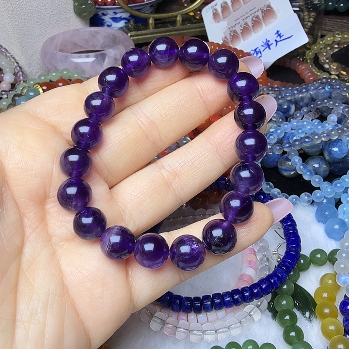 未镶嵌水晶手链紫水晶