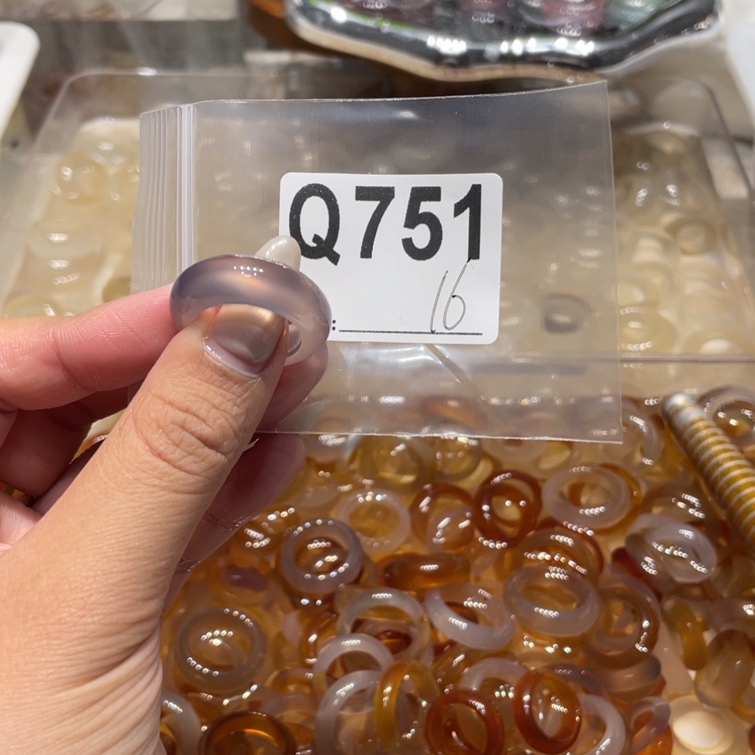 玛瑙/玉髓未镶嵌戒指751