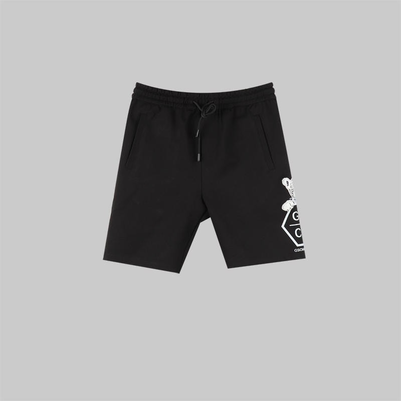 男士休闲刺绣萌虎短裤