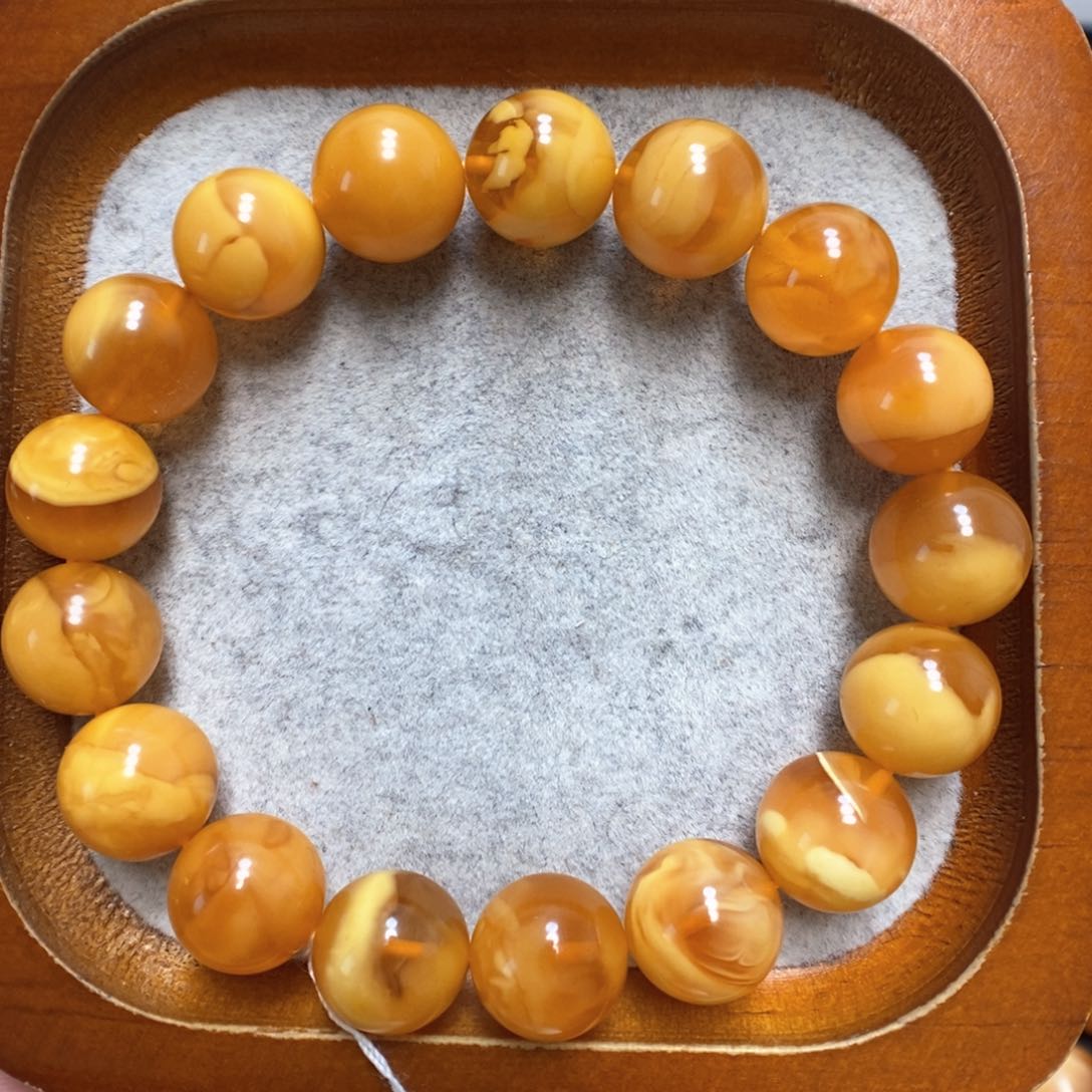蜜蜡手串未镶嵌蜜蜡