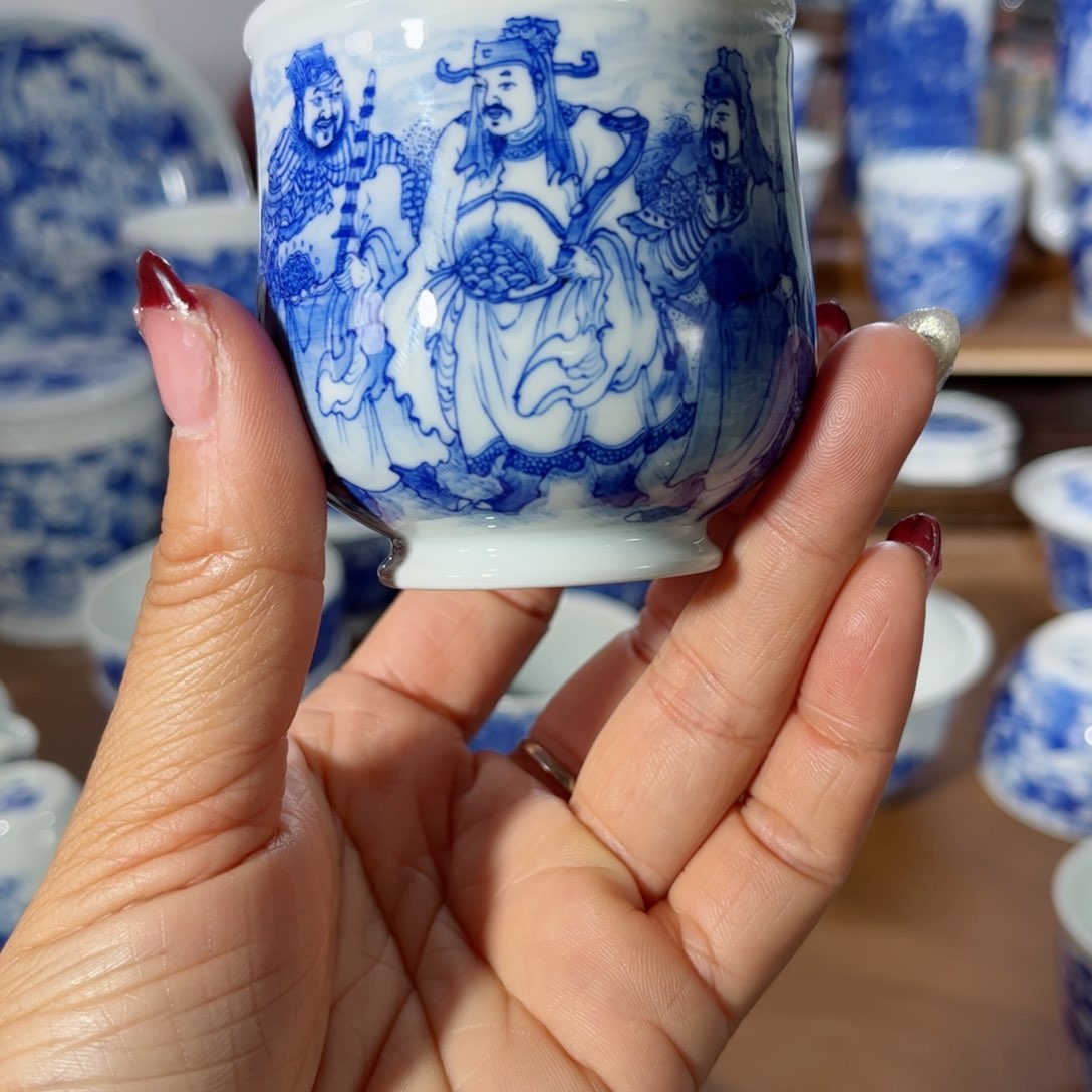 杯子晟**材全手工全手绘陶瓷