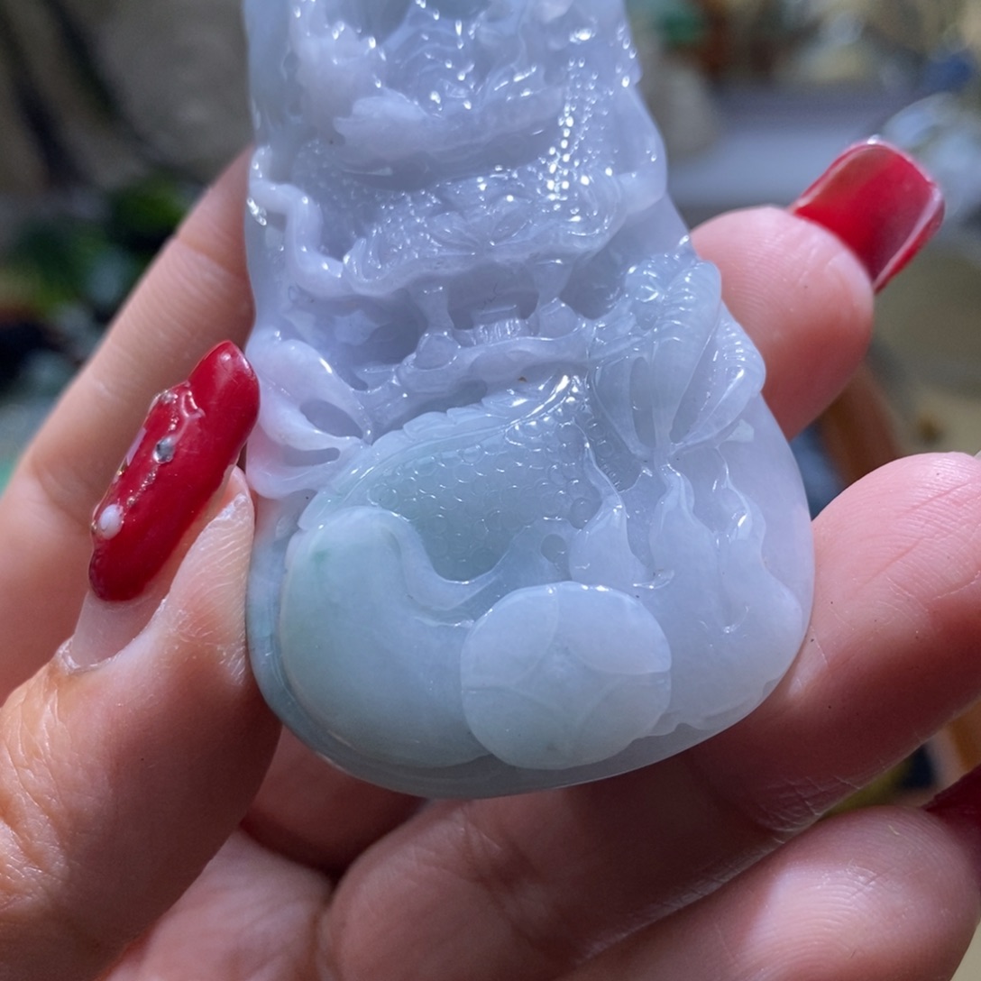 【闪购商品】翡翠颈饰未镶嵌龙牌