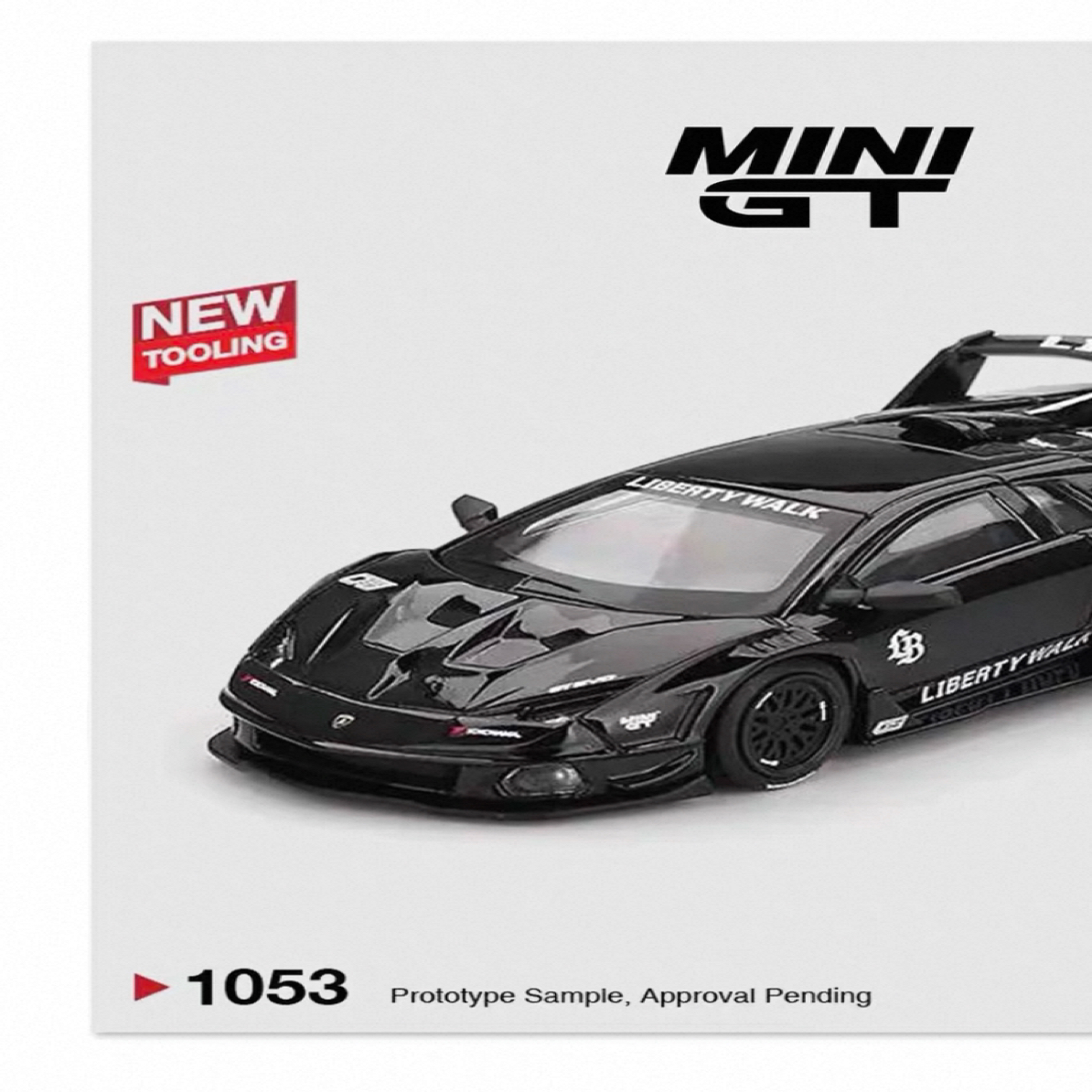 【现货】MINIGT 1:64 #1053 兰博基尼 LBWK黑蝙蝠 合金汽车模型