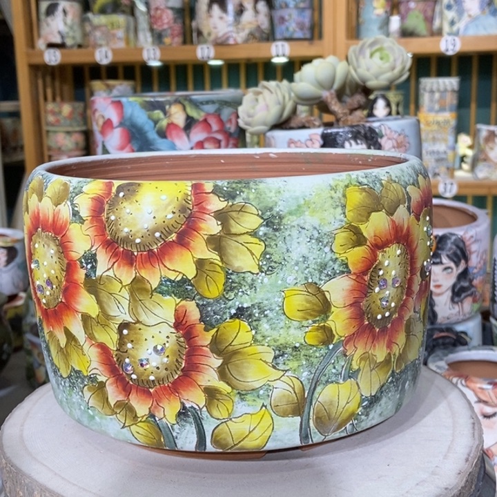 红陶景德镇艺术手绘作品