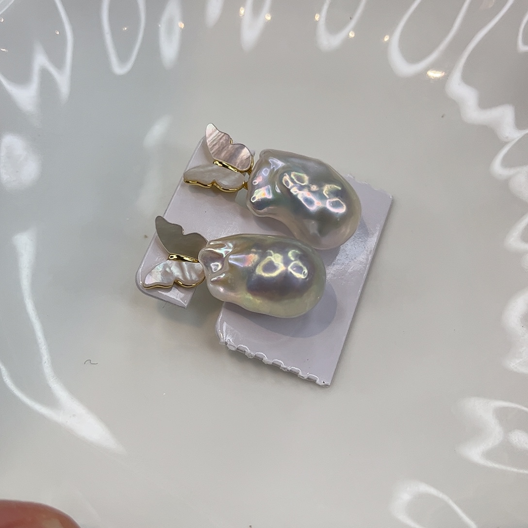 耳饰淡水珍珠合金