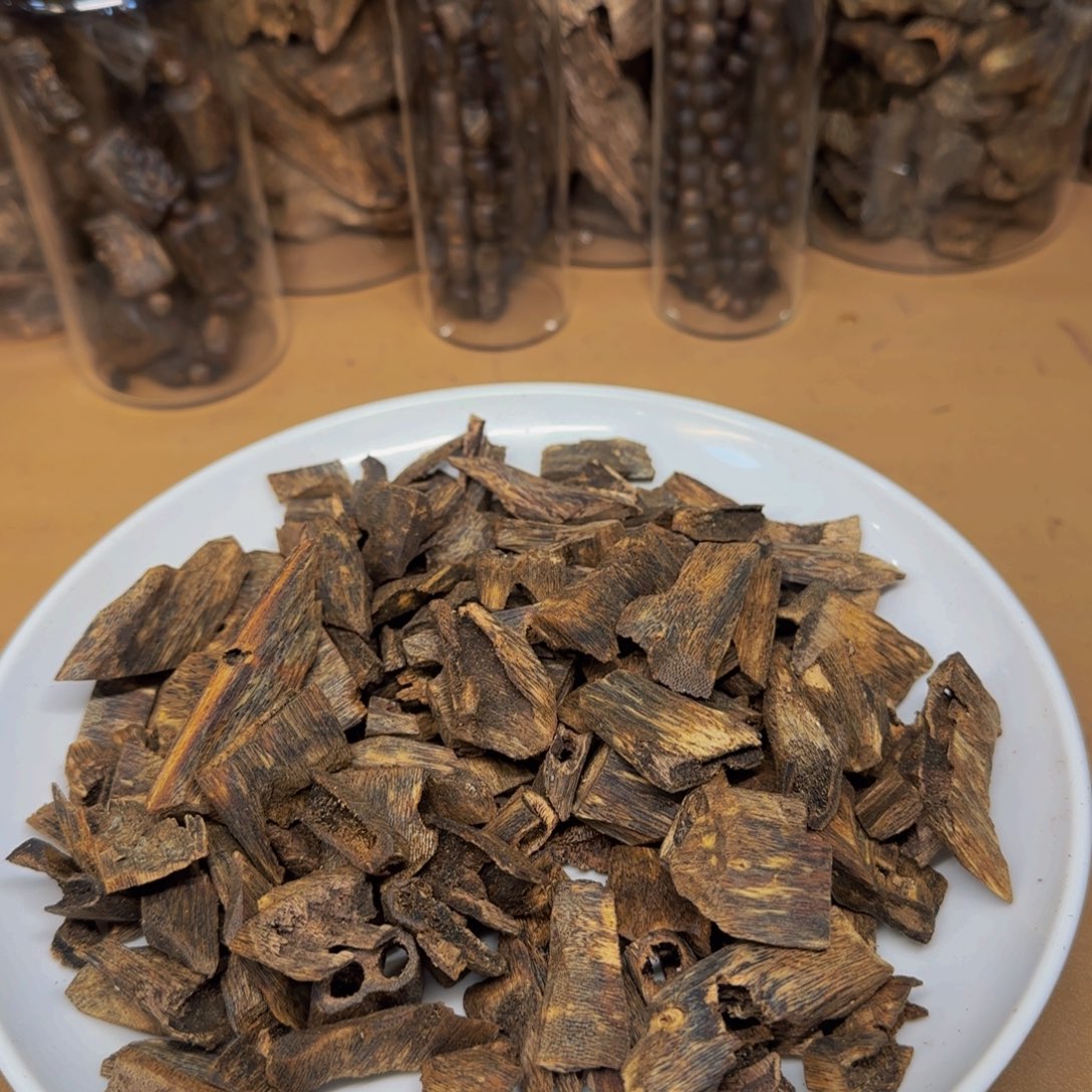 沉香沉香碎屑虎斑紫棋50克