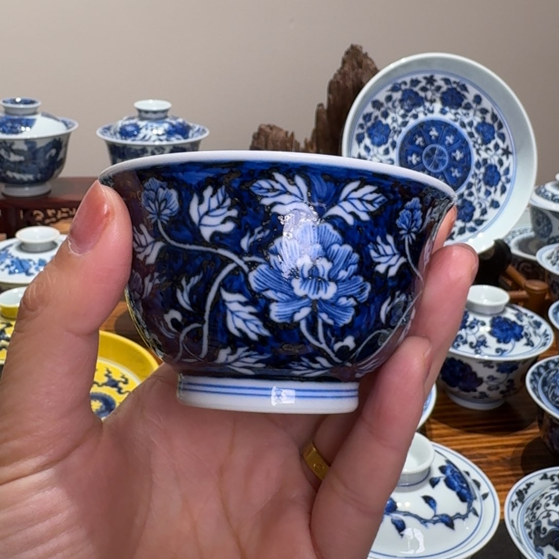 摆件景德镇雯华堂杯杯