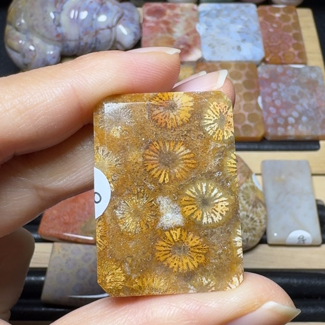 硅化玉水 晶花未镶嵌