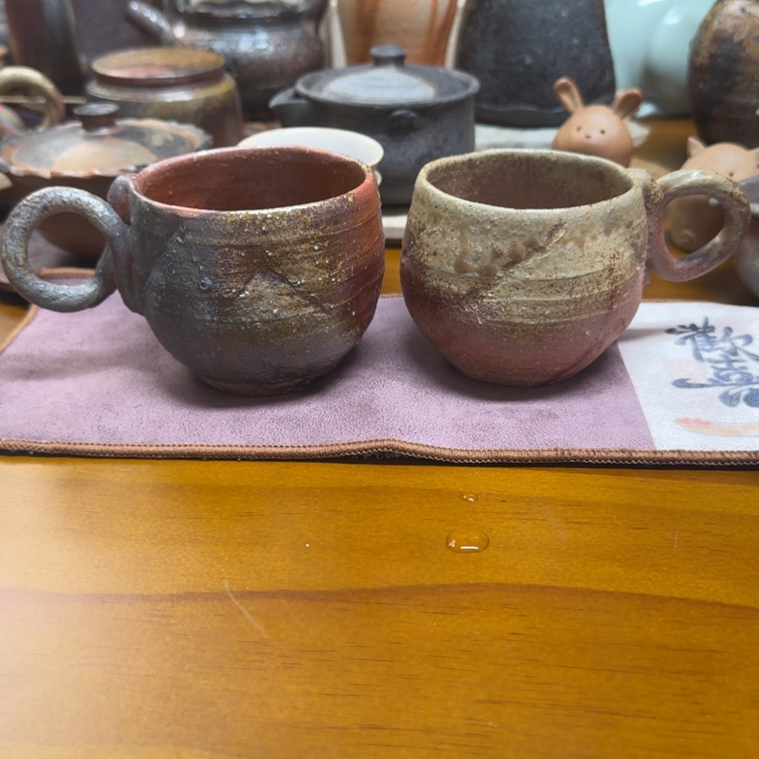 妮****备前烧 末石都 马克杯