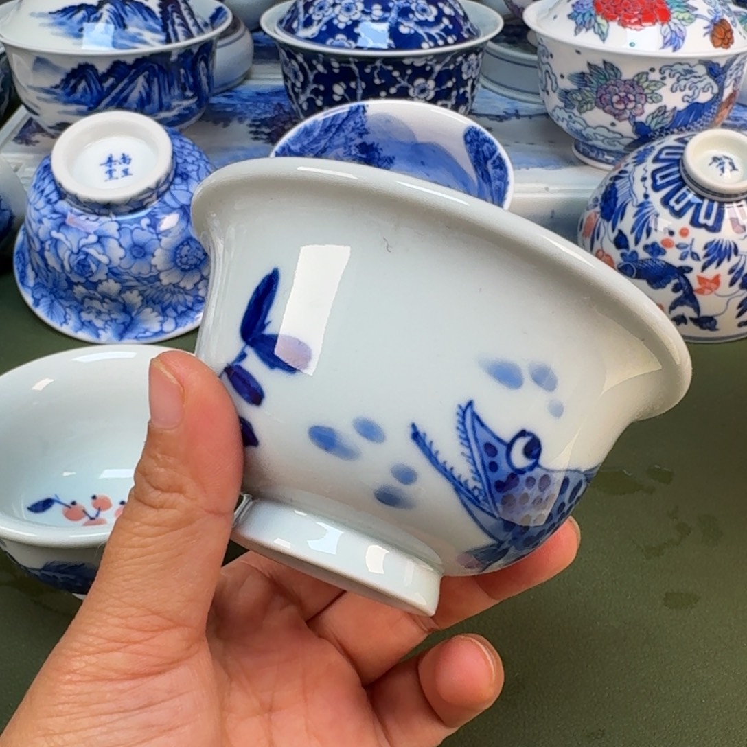 陶景德镇纯手绘茶具圆圆211