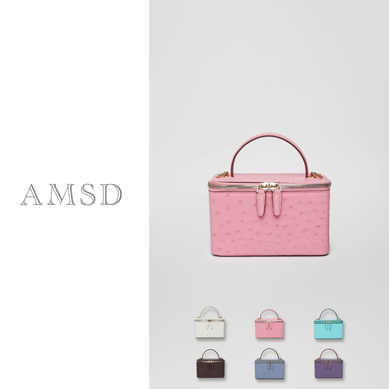 AMSD高奢鸵鸟皮女包高端女包D01-3515T/MAFEIMG/马菲蒙格