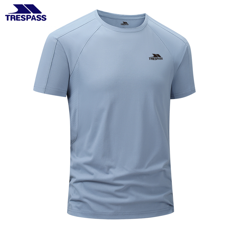 TRESPASS【舒适&亲肤】男士运动T恤轻薄透气舒适时尚简约圆领短袖