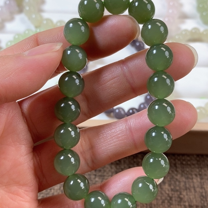 和田玉手串未镶嵌