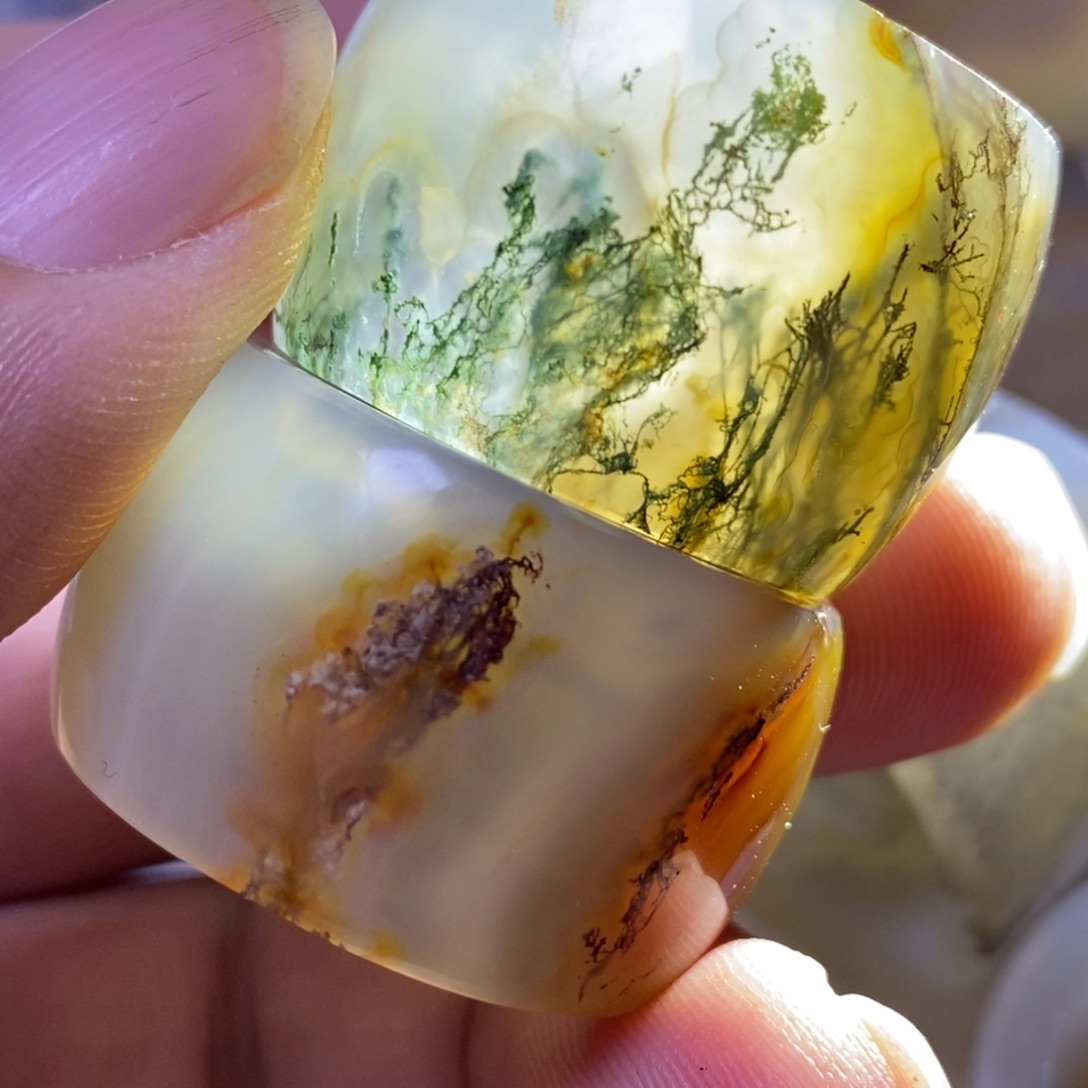 玛瑙/玉髓吊坠(赠链)未镶嵌泽*