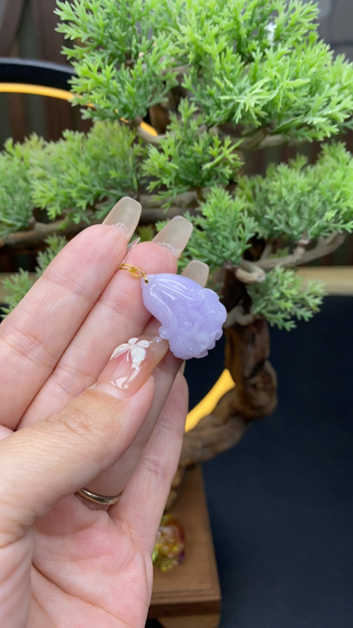 天然a货翡翠18k白菜770