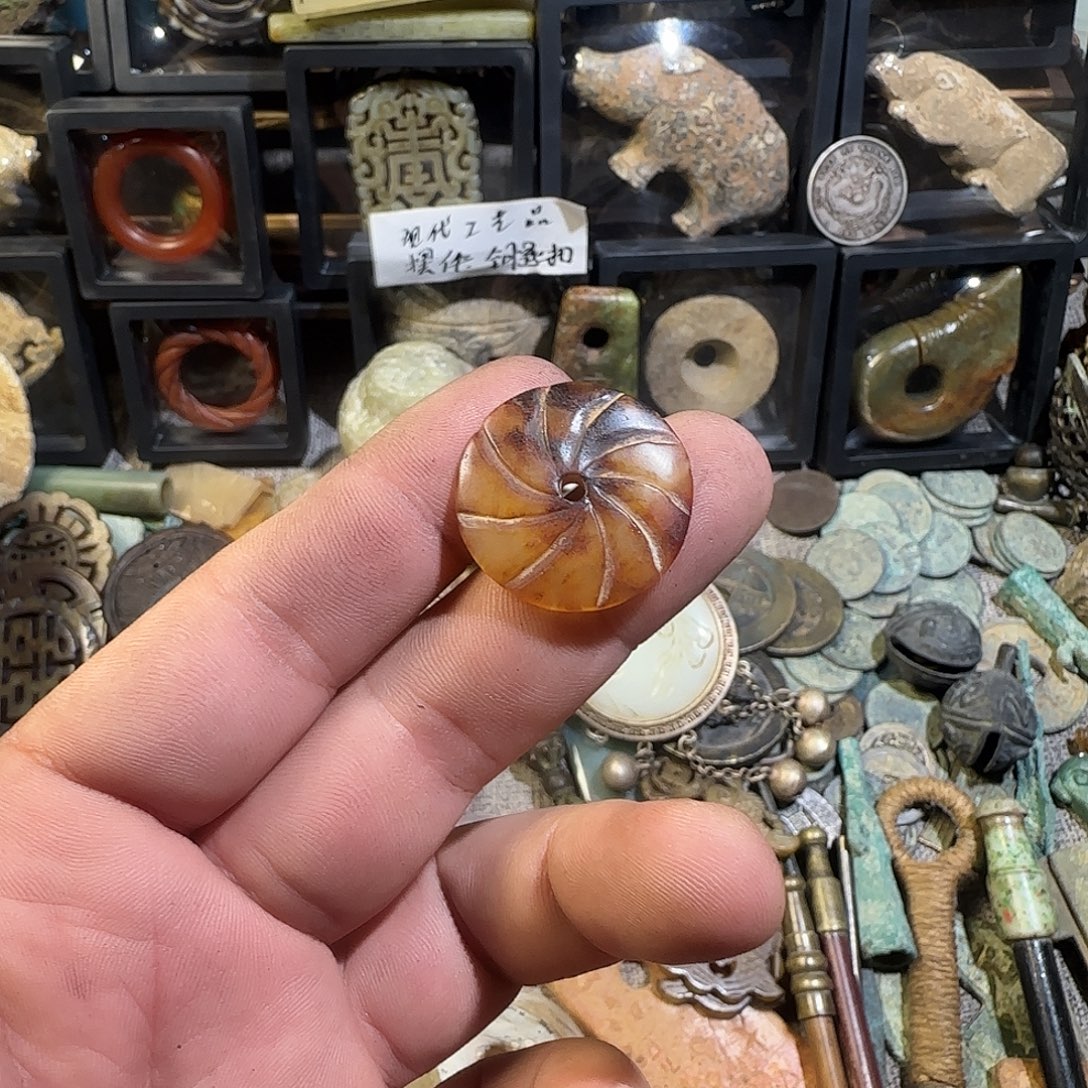 雲***）石材工艺品平安扣
