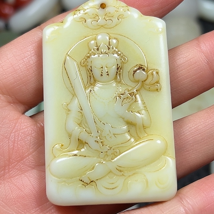 吊坠白玉菩提精选商品一物一图