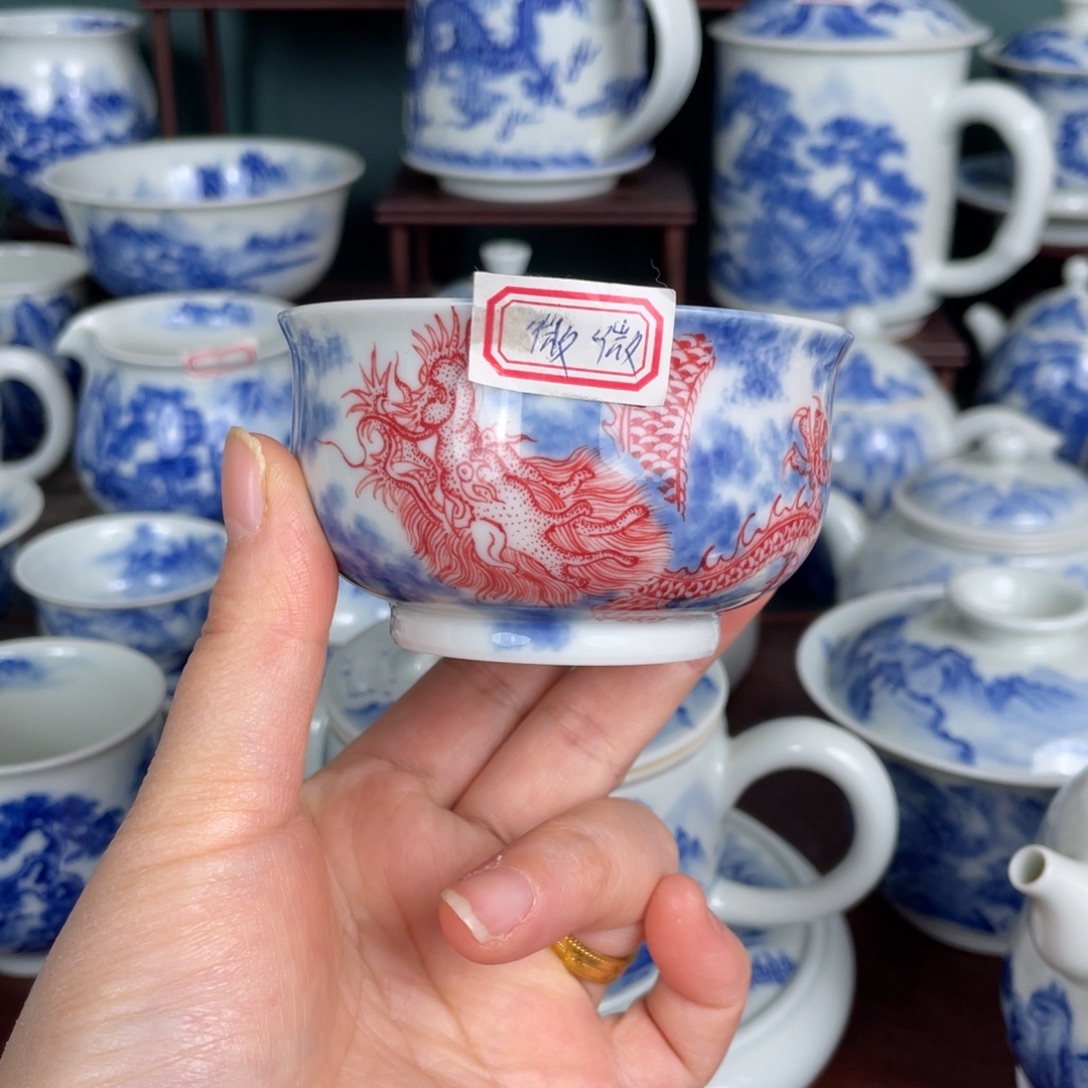 陶手工手绘青花、青花