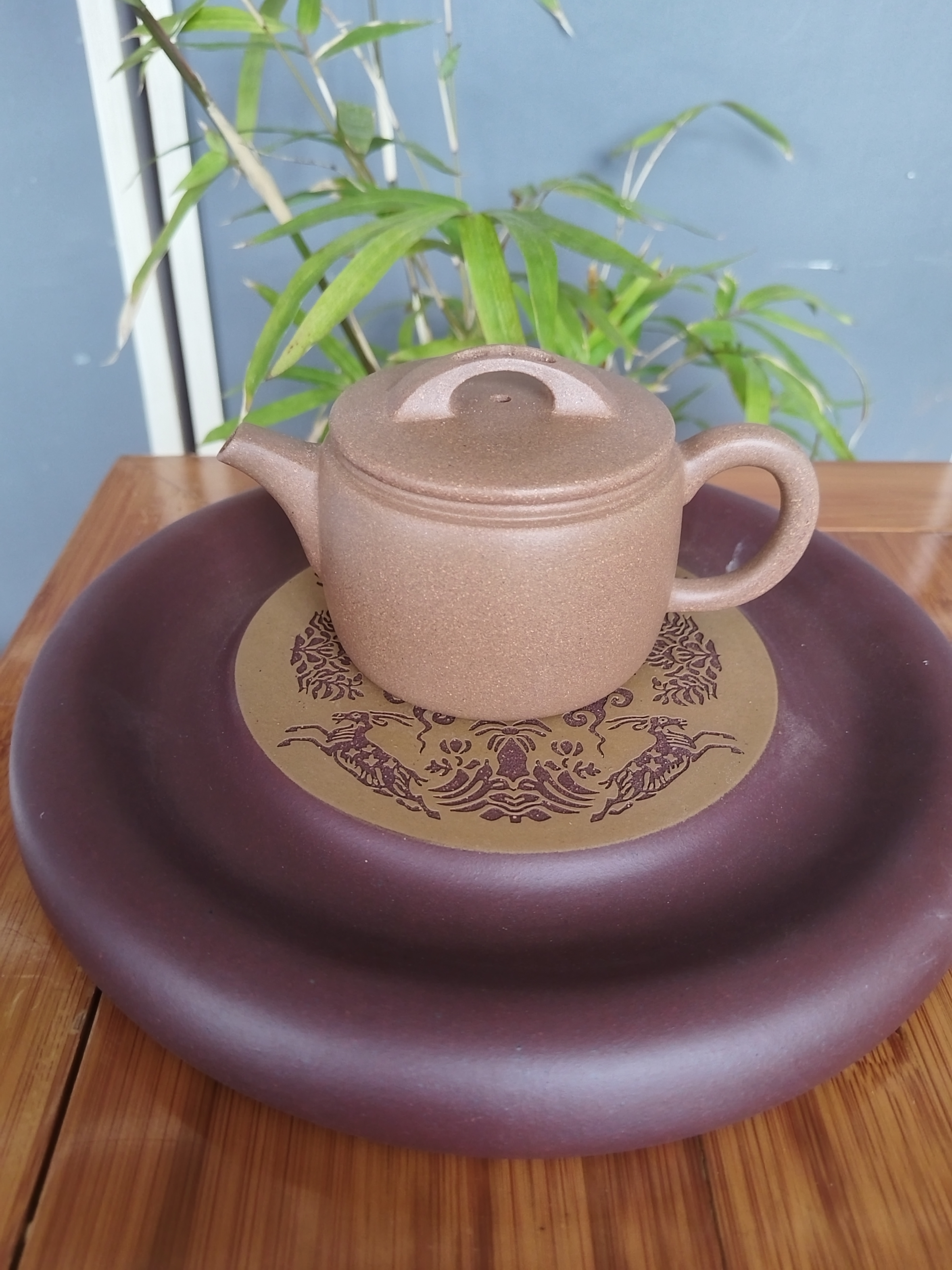 汉瓦壶，150cc，黄龙山以前老段泥。