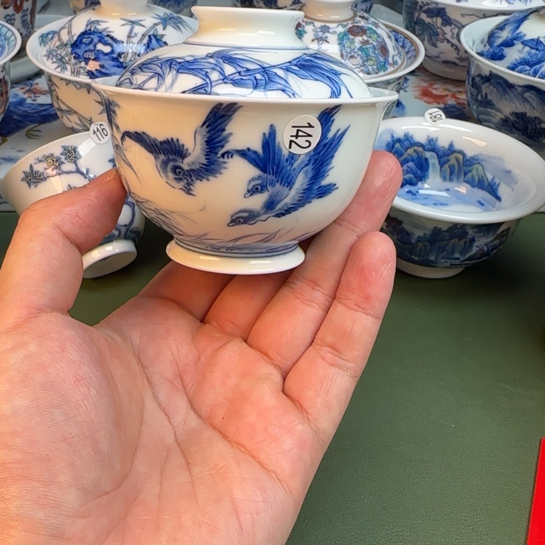 清***堂彦祖纯手工手绘茶具142