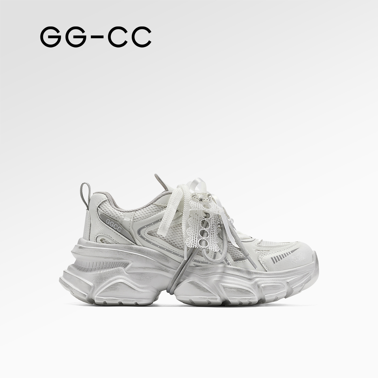【甄选秋款】GG-CC星源物种2025秋季新款潮流复古做旧老爹鞋女8723