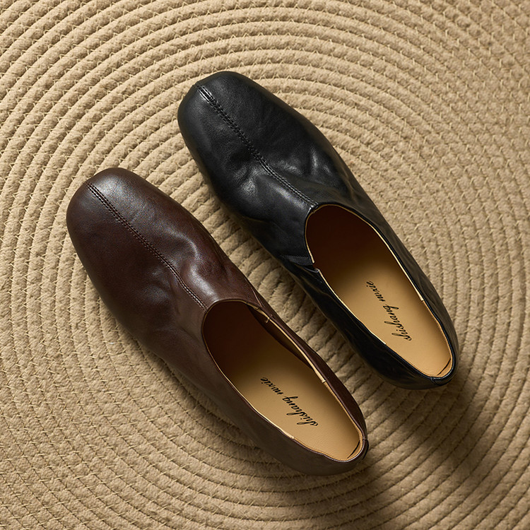 内增高轻便通用浅口单鞋2025年新款舒适不累脚圆头平底