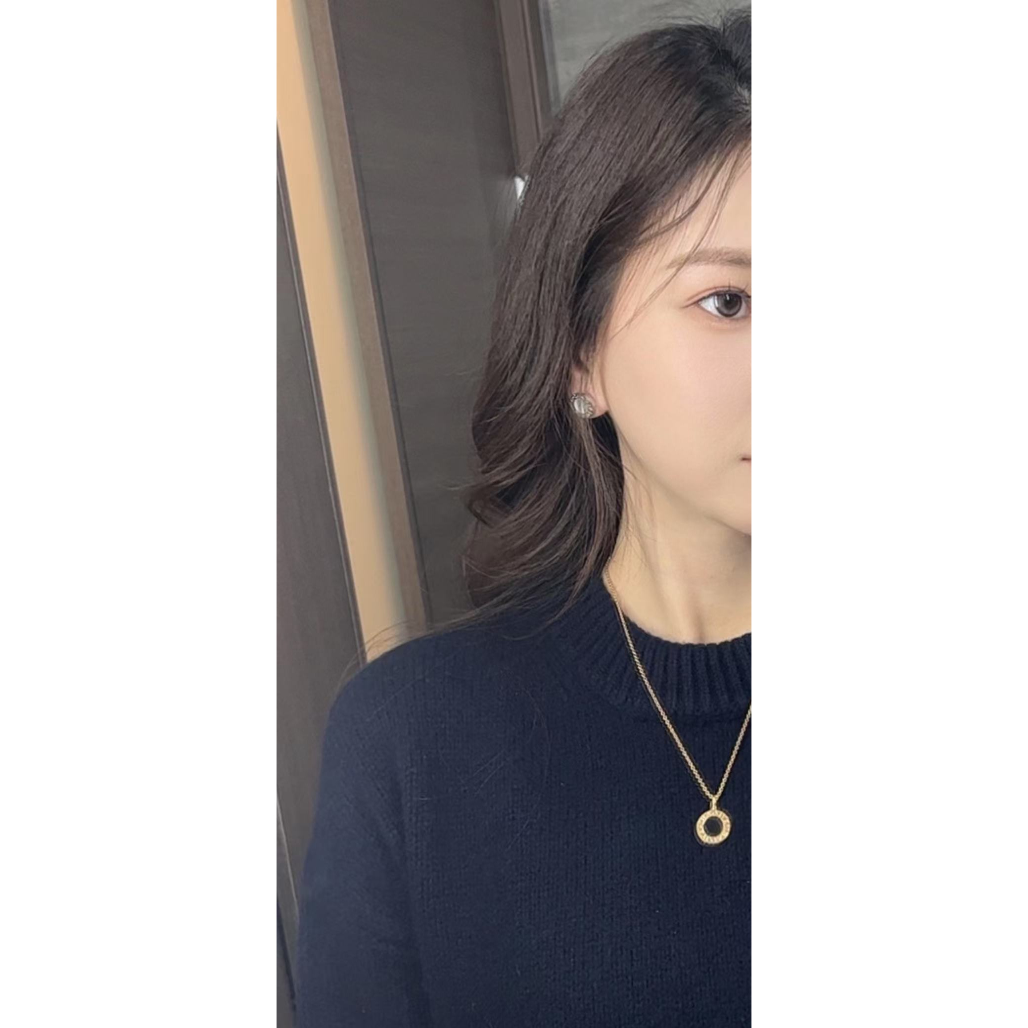 【A】时尚百搭大圆饼耳钉