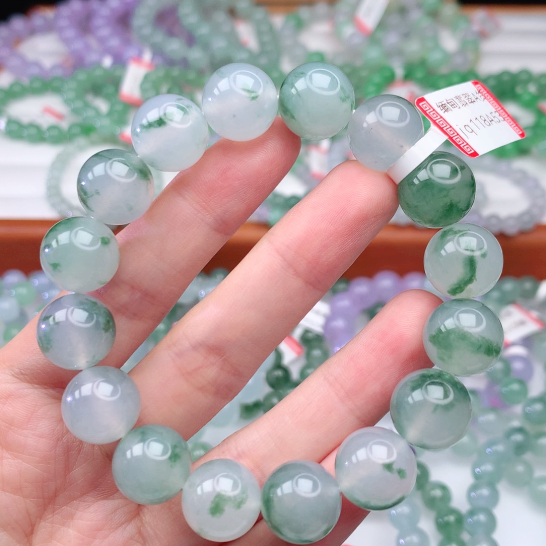 翡翠手链未镶嵌翡翠13mm