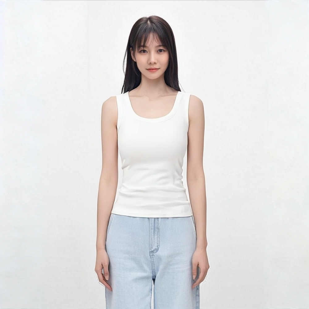 秋季防走光遮副乳百搭棉显瘦背心性感瑜伽运动无袖四季打底外穿