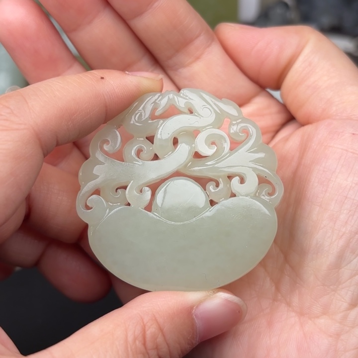 未镶嵌和田玉挂件捕****丁