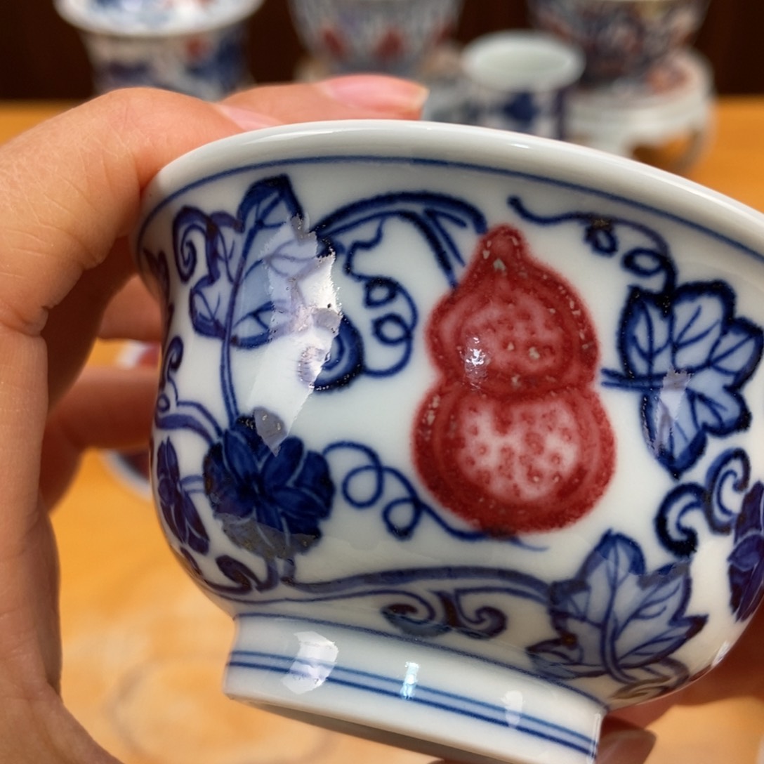 手绘现代茶具非古董