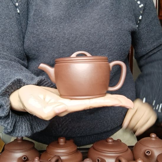 *****紫砂茶壶原矿底曹青  容量150 cc