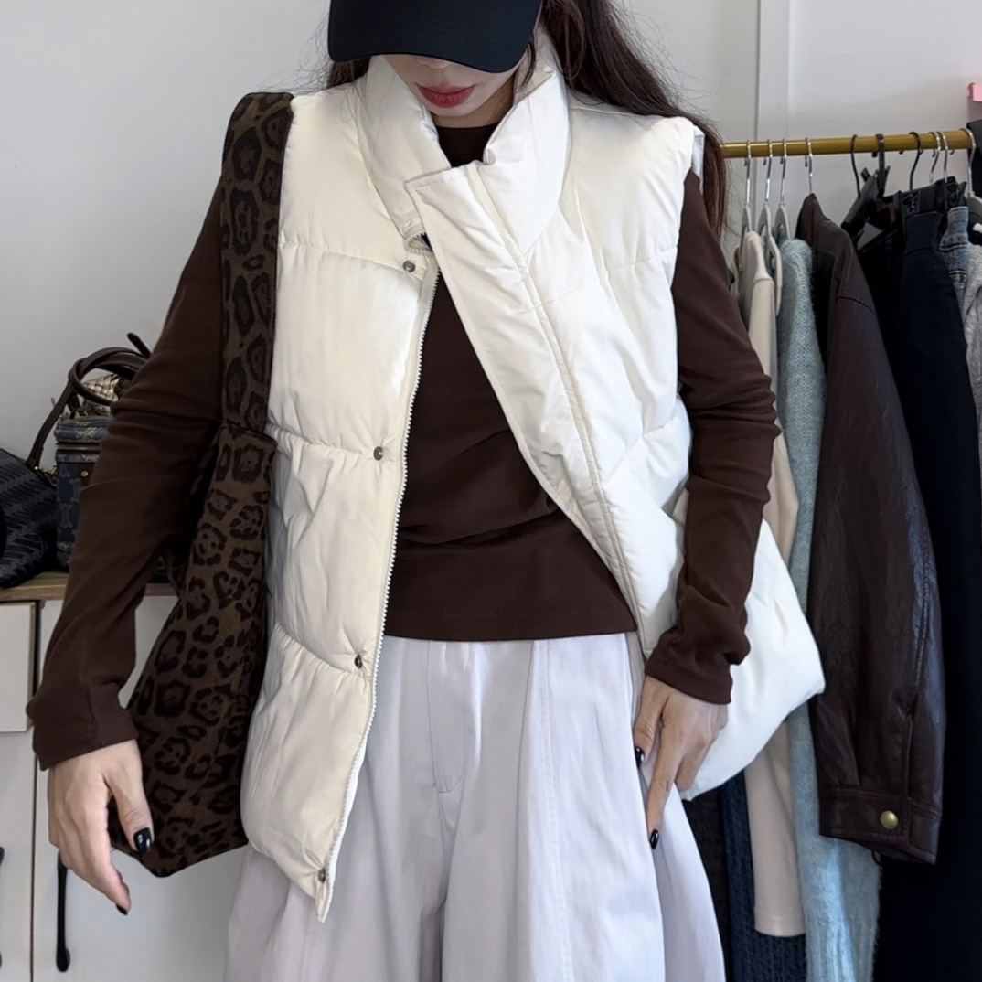 NTNTV2025春秋冬男女款百搭棉马夹宽松显瘦休闲时尚保暖外套