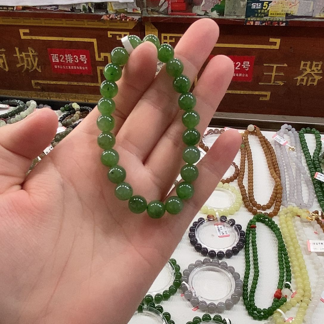 和田玉手串卡5未镶嵌