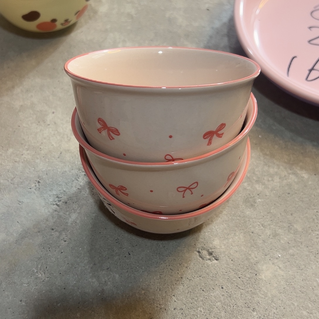 蝴蝶结4.5饭碗6个