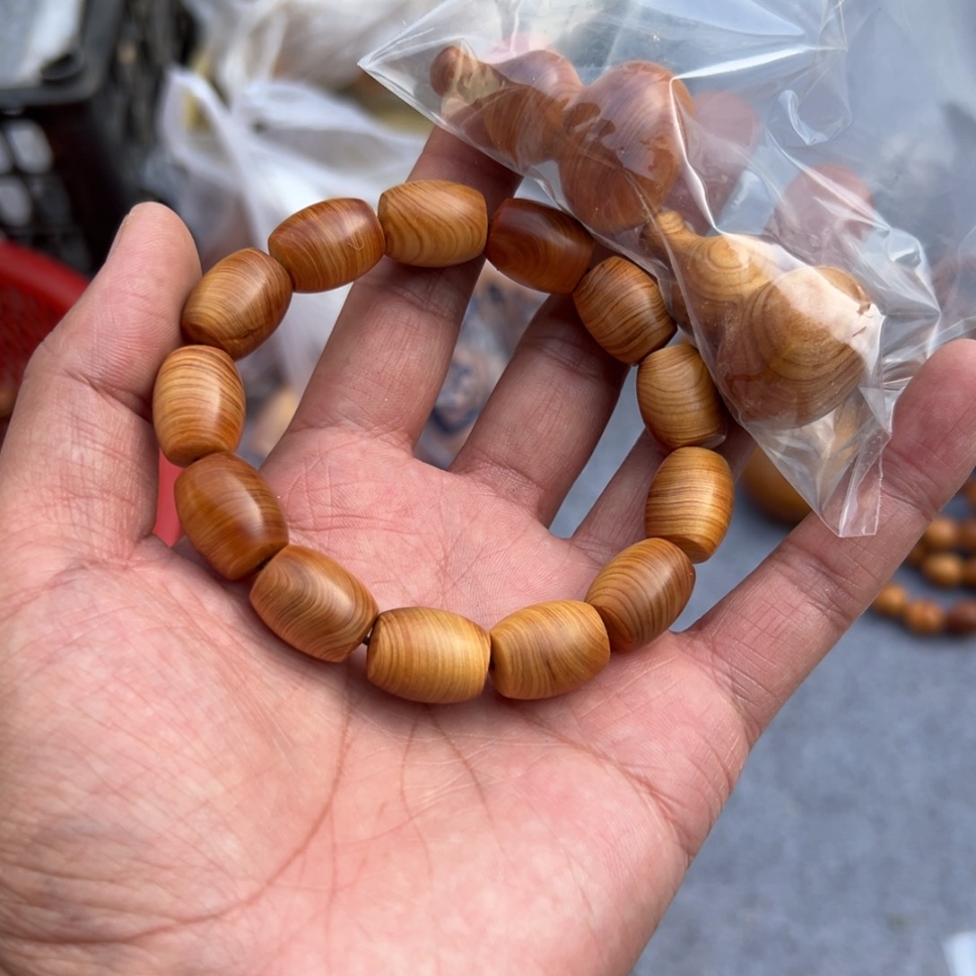 A****柏木（崖柏）太行陈化葫芦手串一起