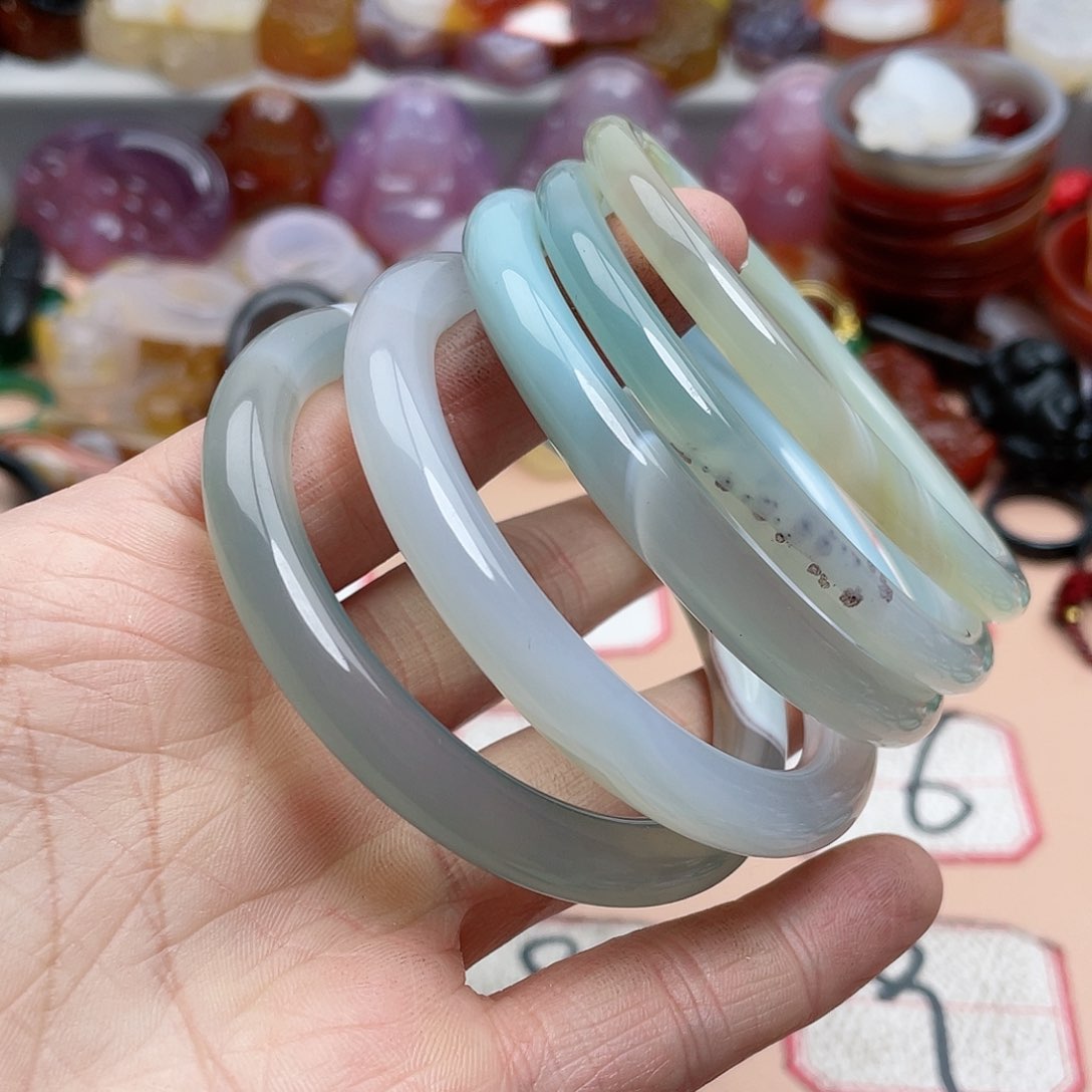 玛瑙/玉髓颈饰合金生**快