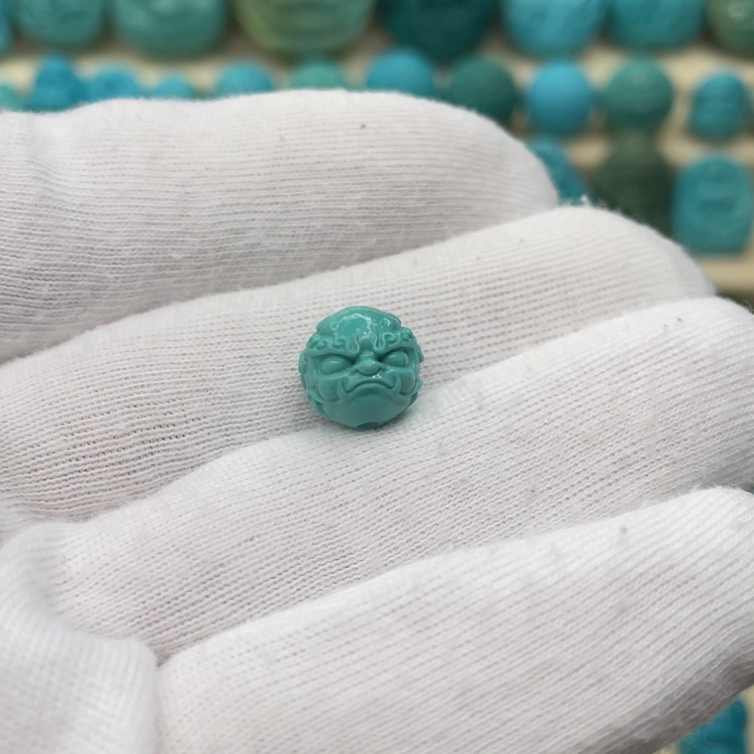 绿松石未镶嵌颈饰卡10.6