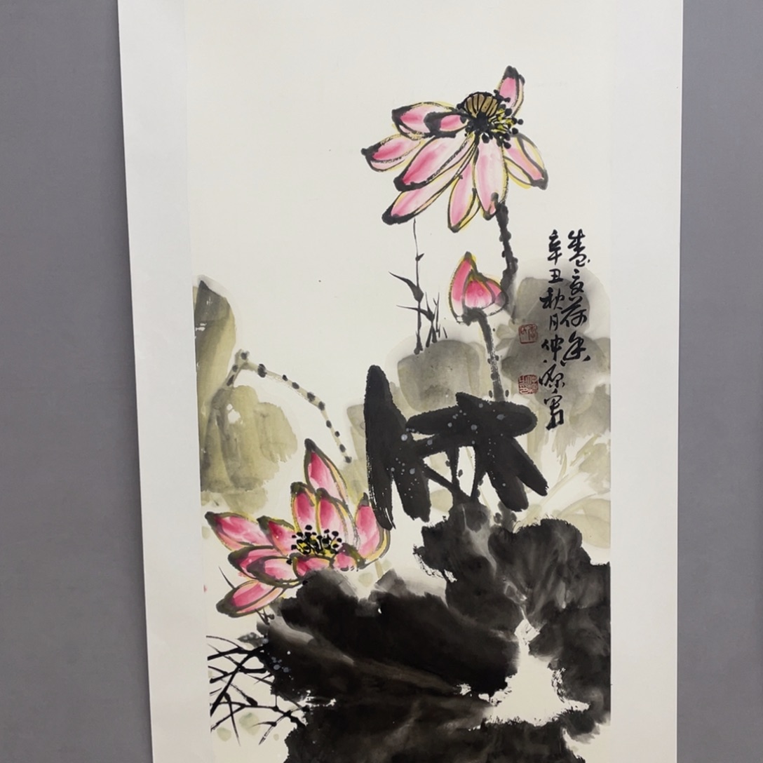 国画艺术家真人手绘