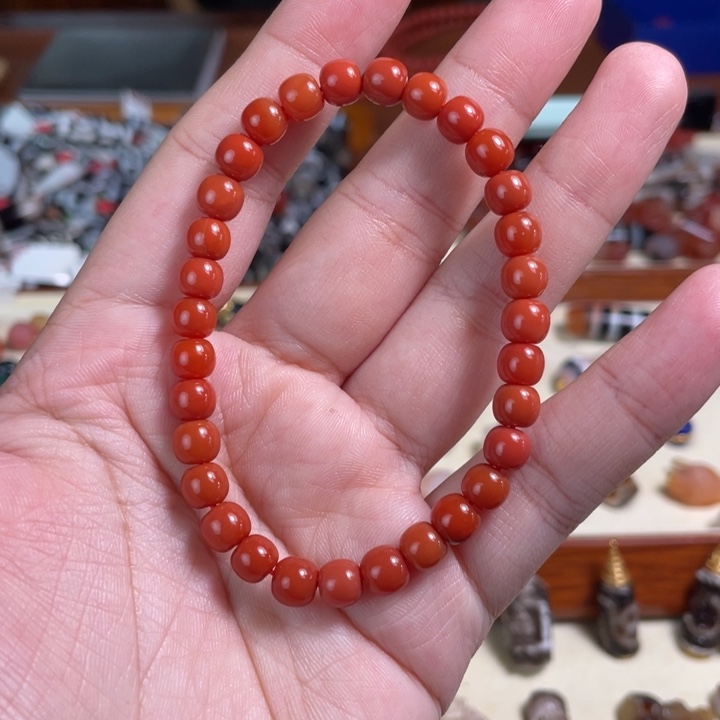 南红玛瑙未镶嵌颈饰11卡6.2保山原矿