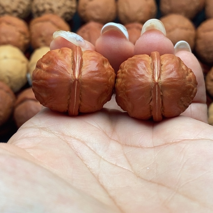 核桃精品文玩核桃手捻小红豆