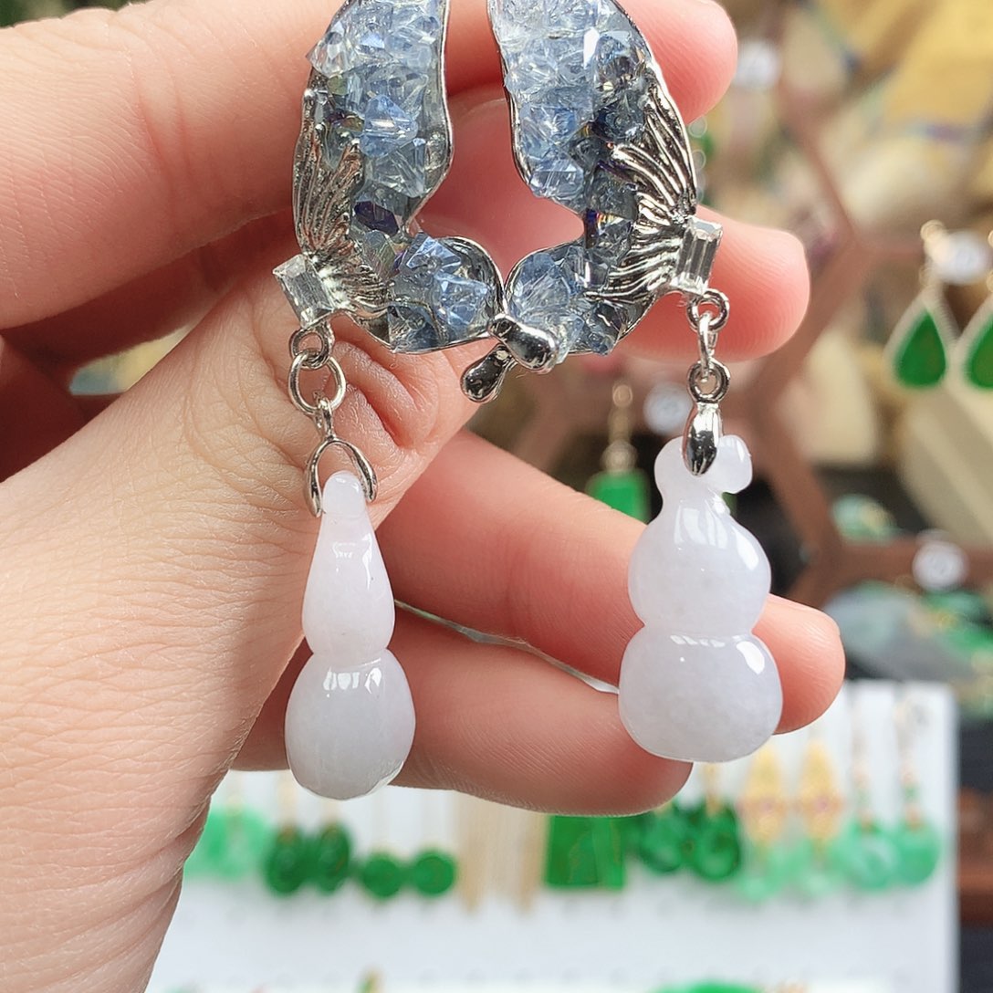 翡翠耳饰未镶嵌耳饰