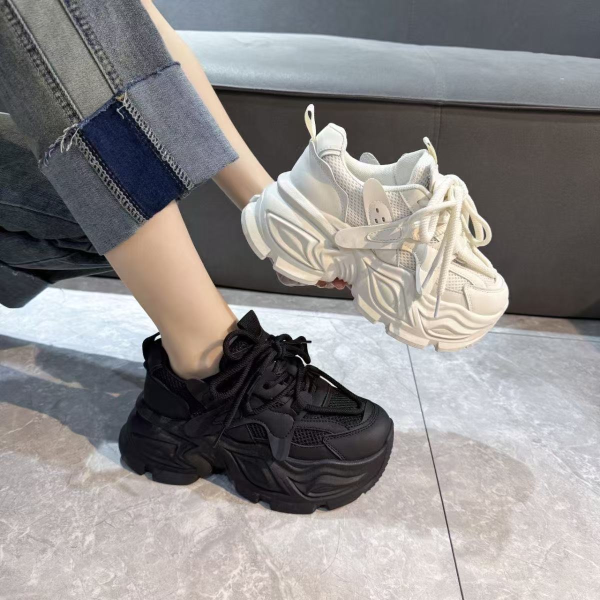 9007断码女鞋小香风厚底老爹鞋休闲鞋以实物为准透气韩版厚底