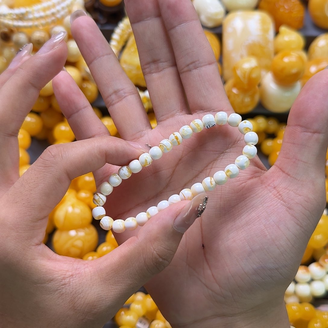 未镶嵌蜜蜡珠宝奇石同料6.5mm