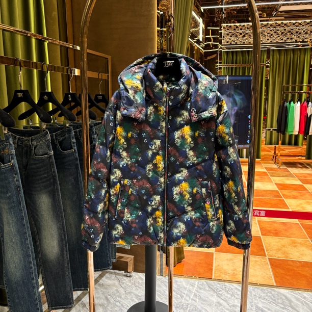 Y【CC-新款羽绒服】2025新品重工时尚百搭连帽羽绒服外套25005