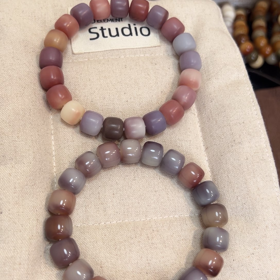 菩提根/象牙果吊坠桃花枝12