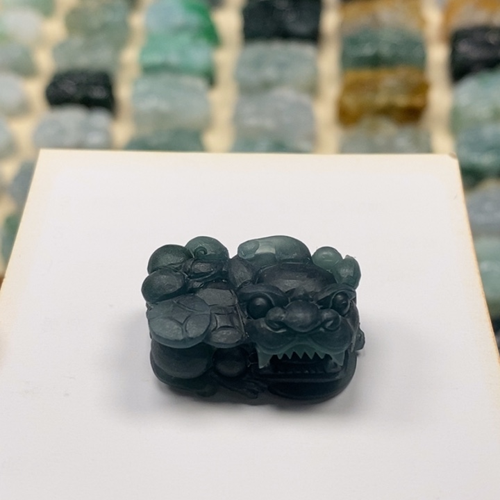 定制翡翠未镶嵌冰*·天然翡翠貔貅吊坠