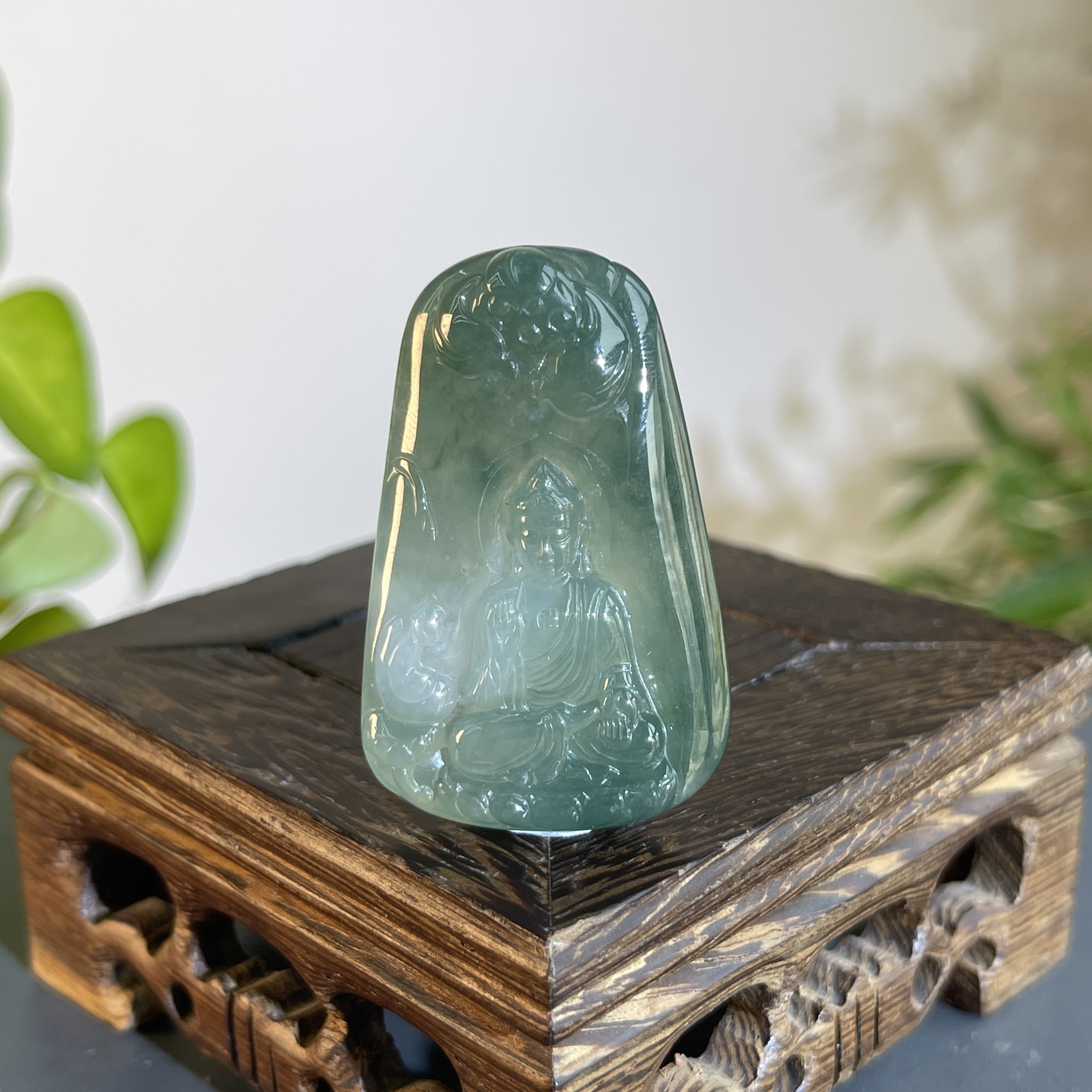 JTW03-66 天然翡翠缅甸A货 阿弥